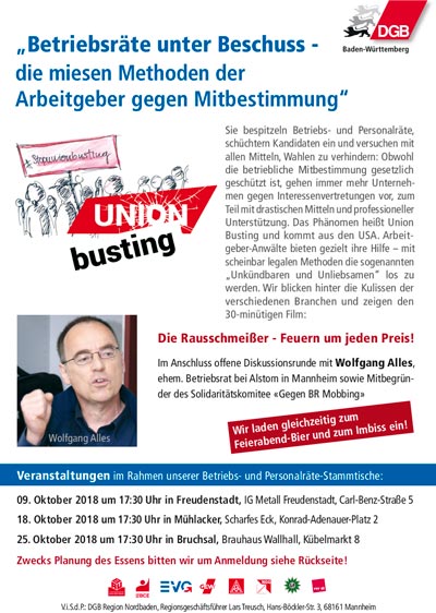 2018 09 Einladung Union Busting