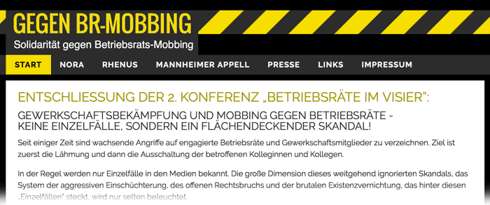 Website: GEGEN BR-MOBBUNG